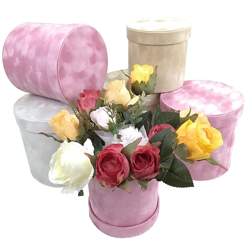 3Pcs/Set Velvet Gift Box Round – Florist Supply Buckets Bewertung und Preis