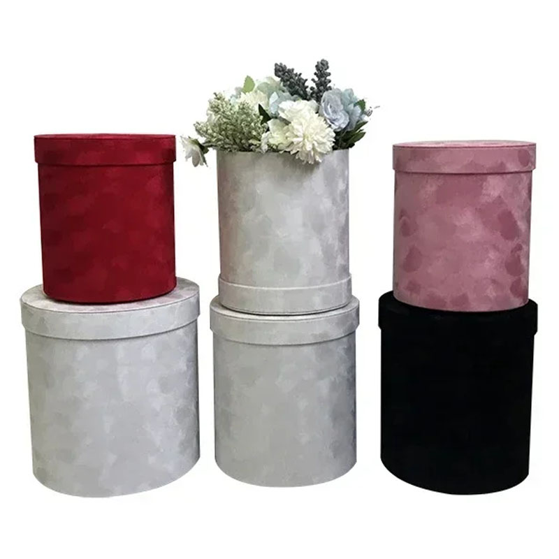 3Pcs/Set Velvet Gift Box Round – Florist Supply Buckets Bewertung und Preis