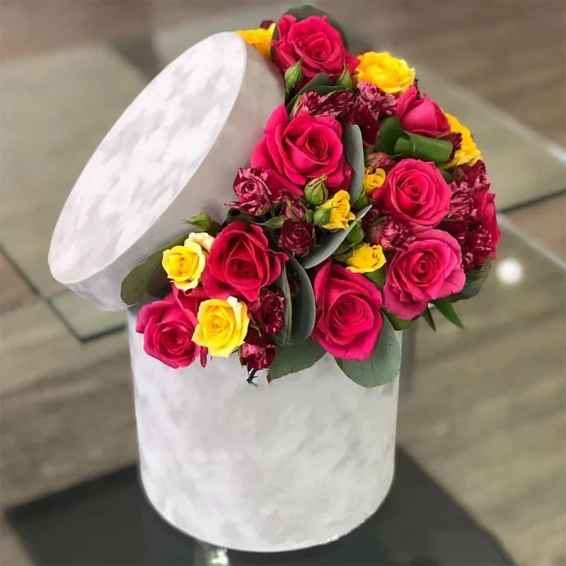 3Pcs/Set Velvet Gift Box Round – Florist Supply Buckets Bewertung und Preis