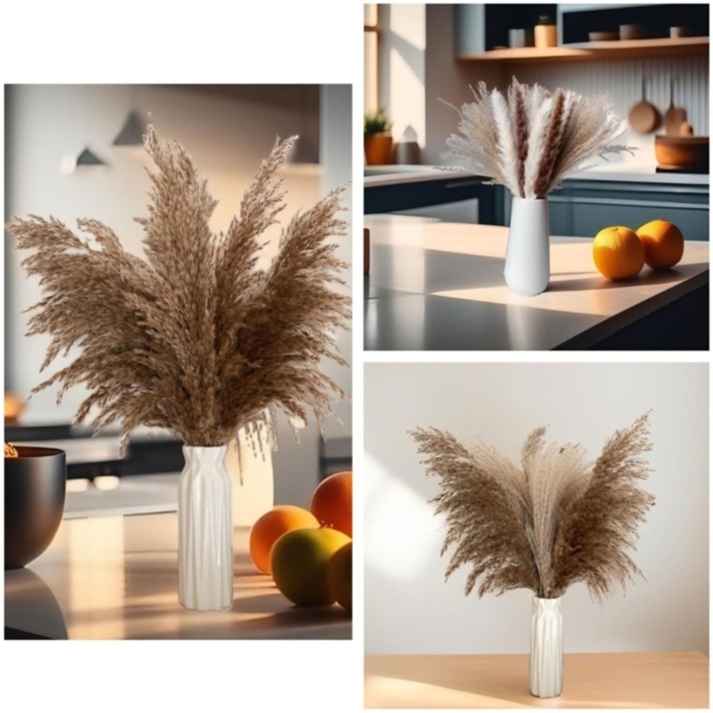 Bulk 100PCS Dried Pampas Grass – Dried Flower Bunch Bewertung und Preis