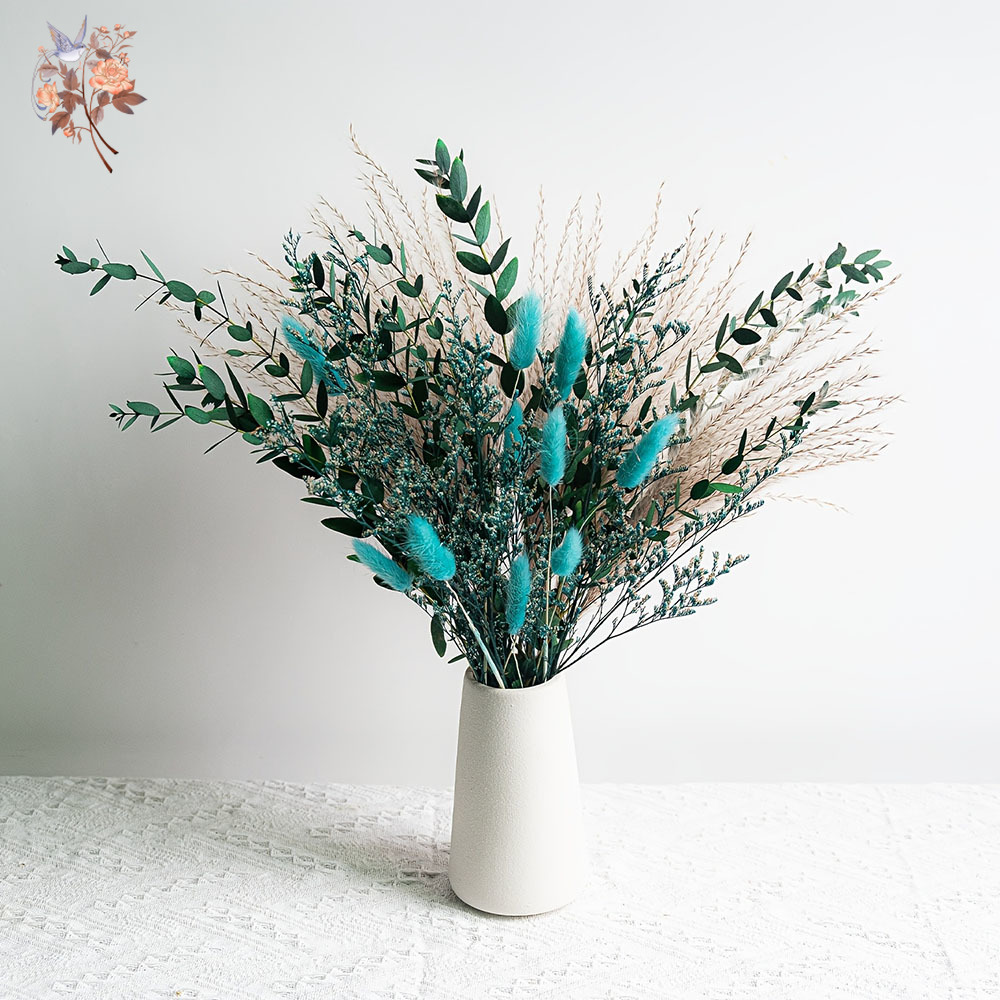 Blue Natural Dried Flowers Pam – Dried Flower Bunch Bewertung und Preis