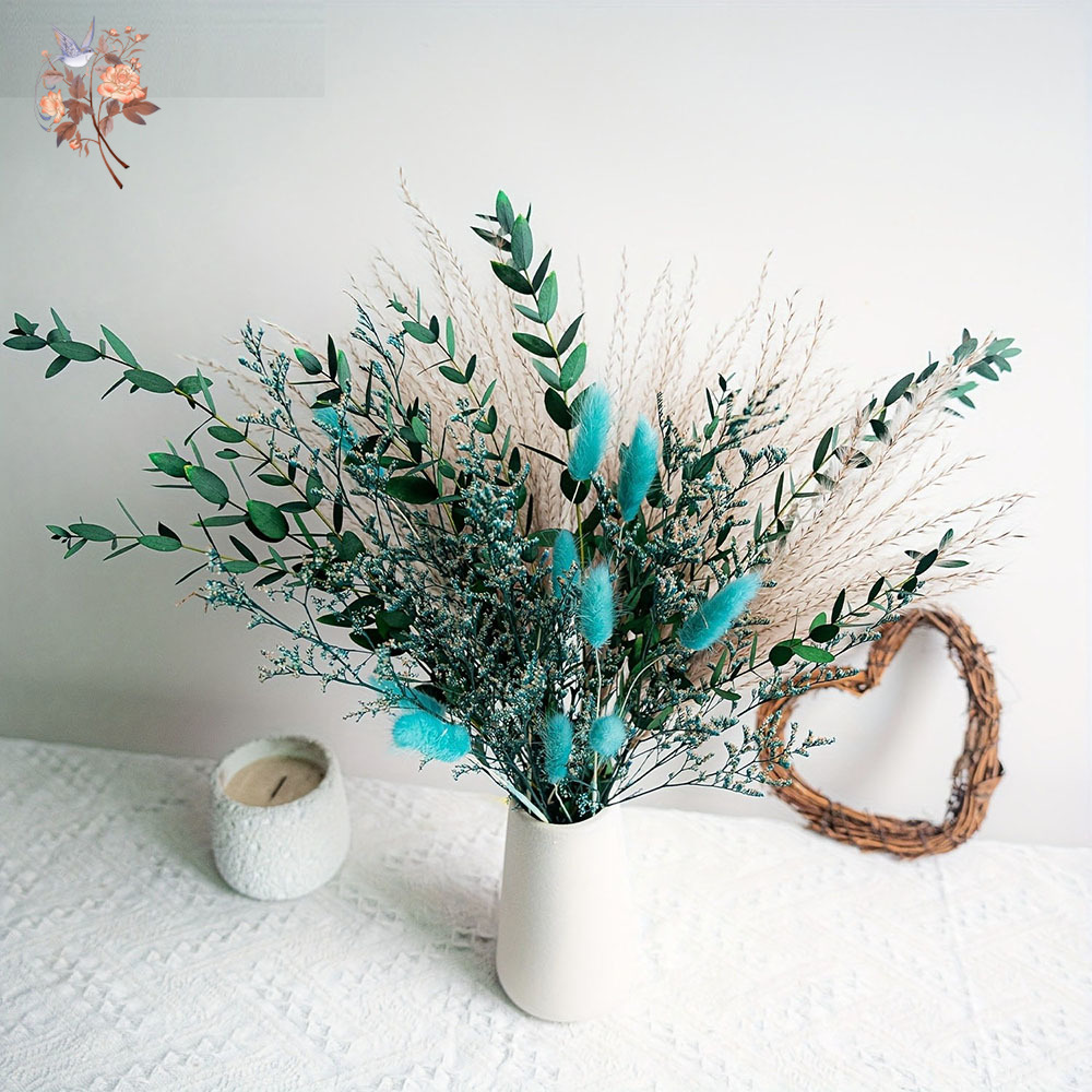Blue Natural Dried Flowers Pam – Dried Flower Bunch Bewertung und Preis