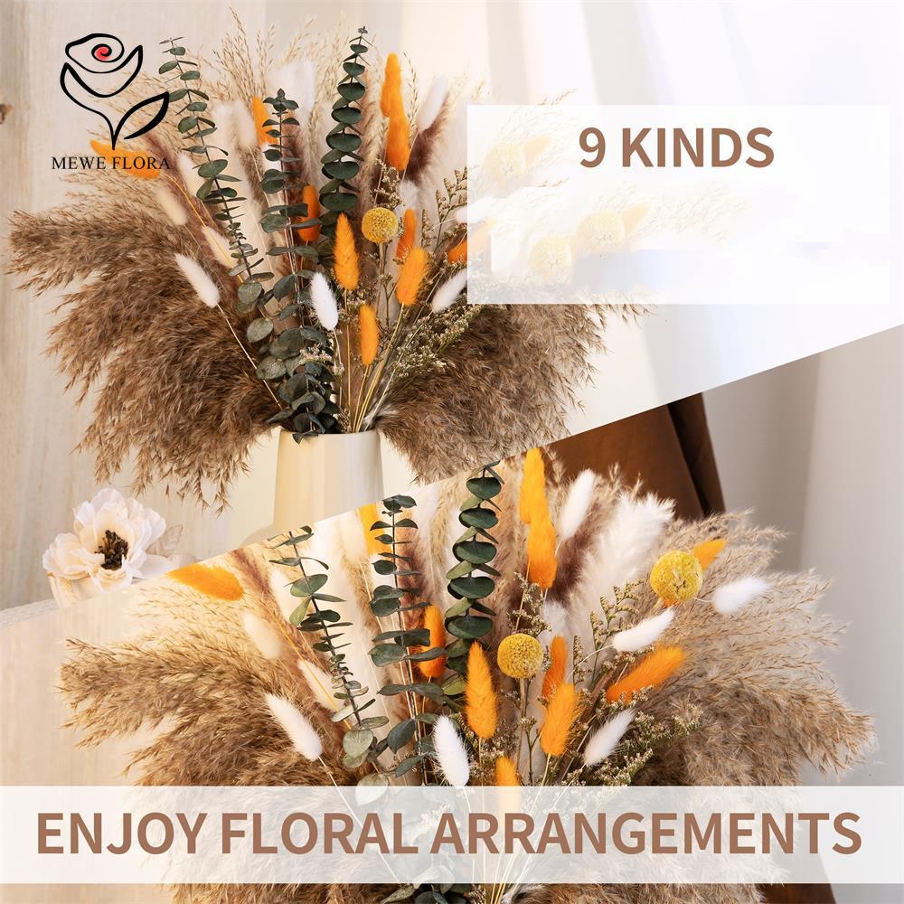 65Pcs Orange Pampas Grass Bouq – Dried Flower Bunch Bewertung und Preis