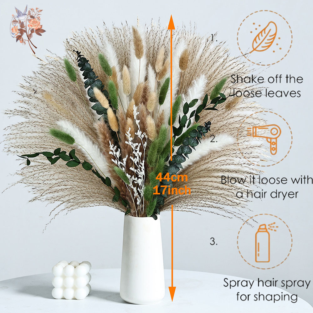 85PCS Natural Dried Flowers Pa – Dried Flower Bunch Bewertung und Preis
