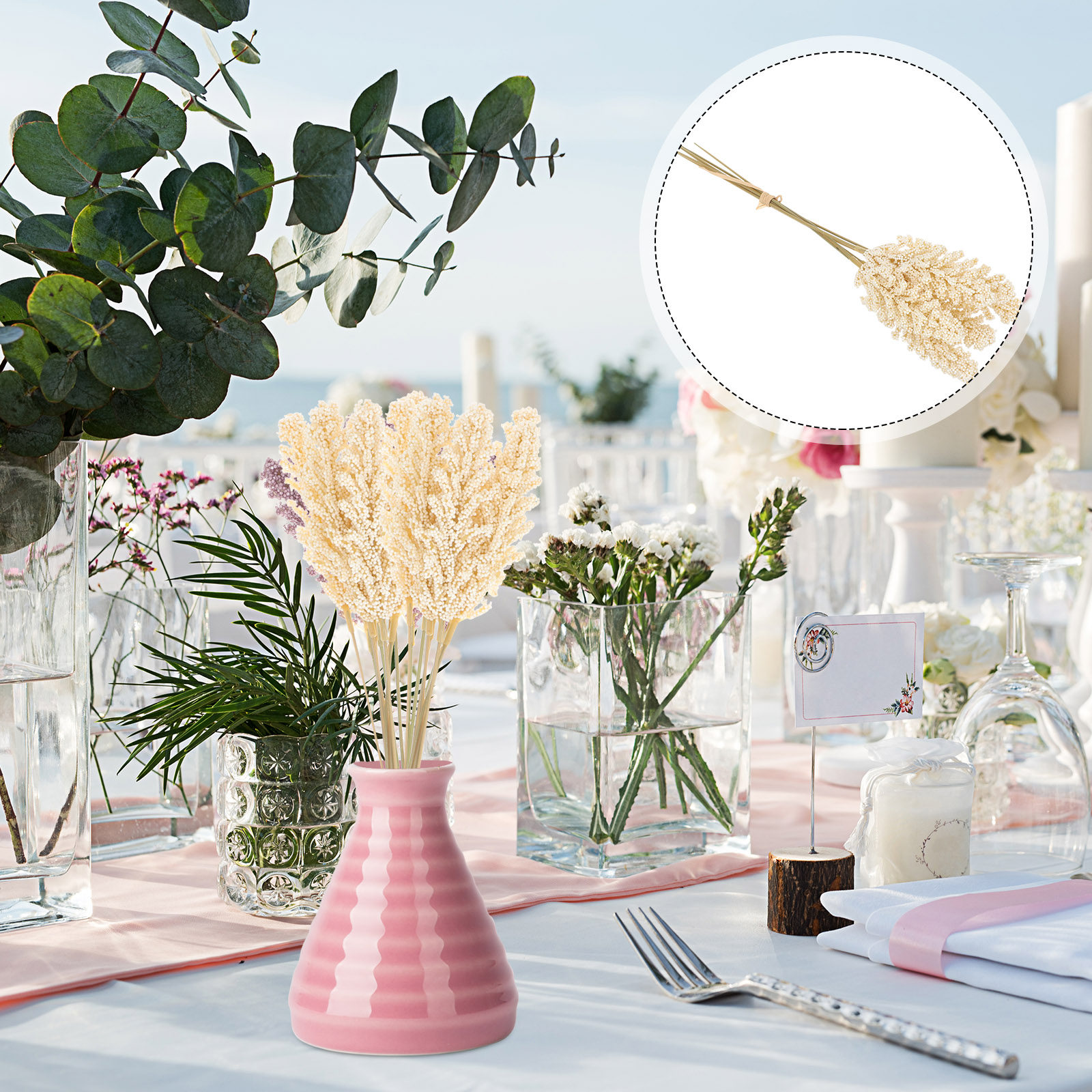 2 Bunches Artificial Wheat Ste – Dried Flower Bunch Bewertung und Preis