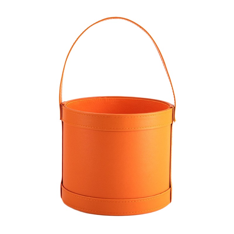 Portable Leather Round Gift Bo – Florist Supply Buckets Bewertung und Preis