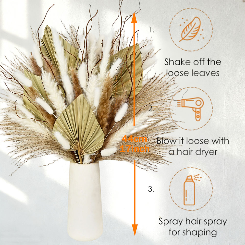 Natural Dried Palm Leaves Bouq – Dried Flower Bunch Bewertung und Preis
