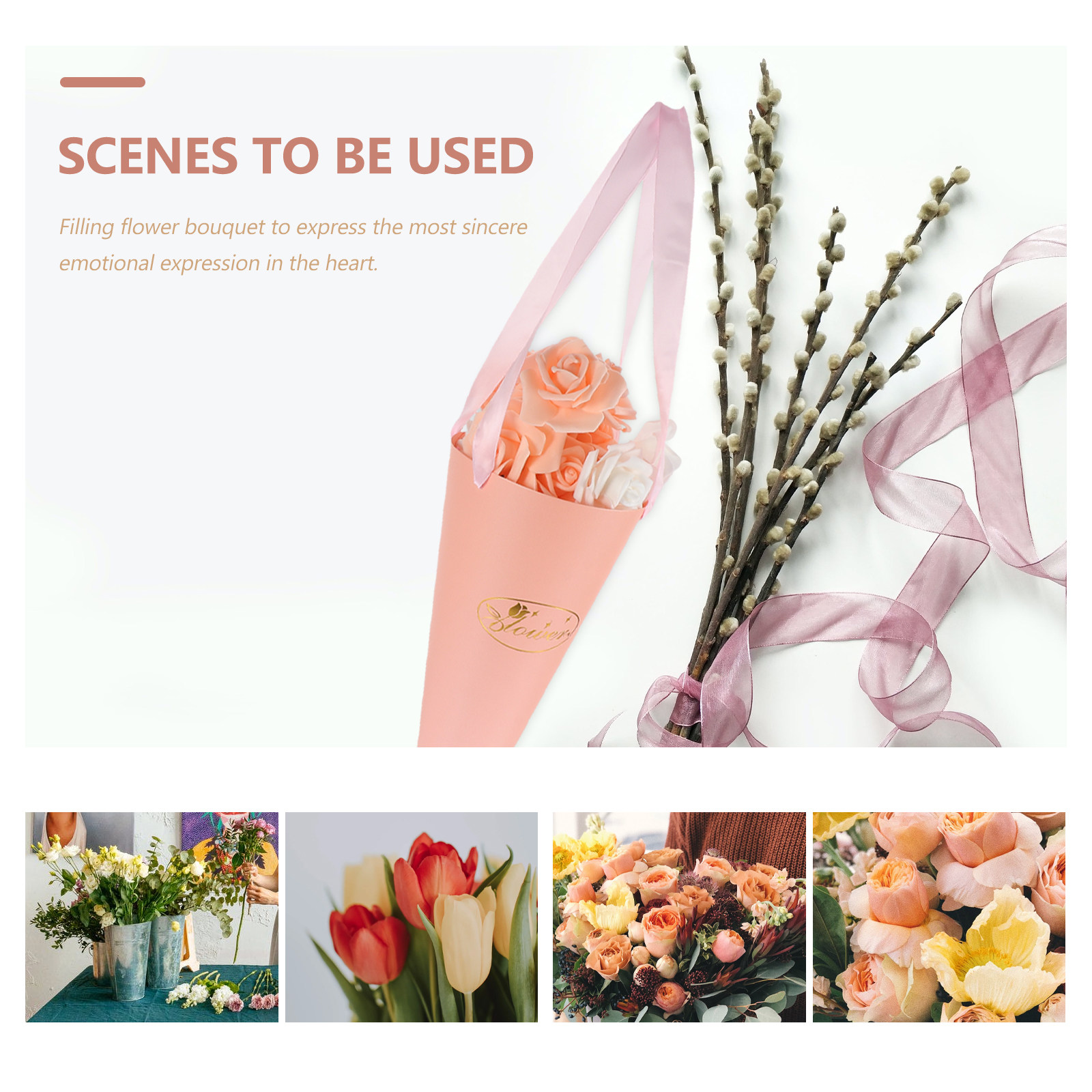 6Pcs Flower Bouquet Bags Chic  – Florist Supply Buckets Bewertung und Preis